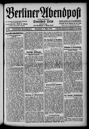 Berliner Abendpost vom 07.03.1914