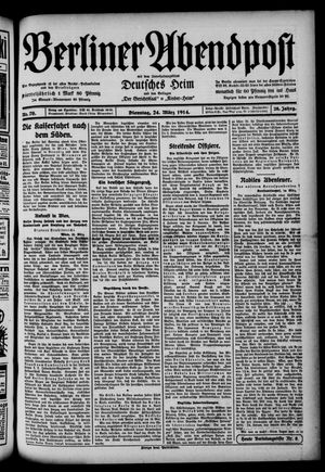 Berliner Abendpost on Mar 24, 1914