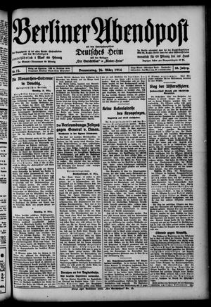 Berliner Abendpost vom 26.03.1914