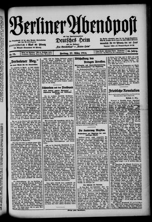 Berliner Abendpost vom 27.03.1914