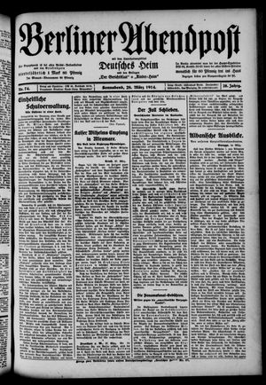Berliner Abendpost on Mar 28, 1914