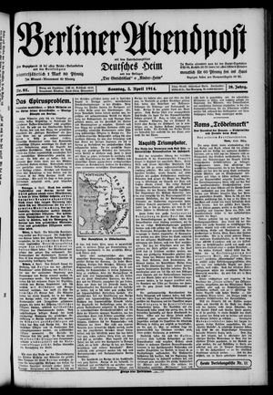 Berliner Abendpost vom 05.04.1914