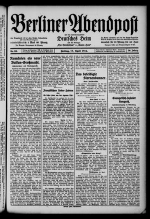 Berliner Abendpost vom 17.04.1914