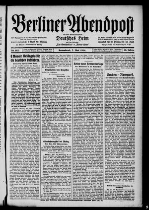 Berliner Abendpost vom 02.05.1914
