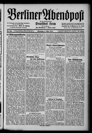 Berliner Abendpost vom 05.05.1914
