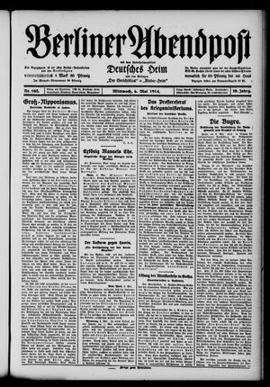 Berliner Abendpost vom 06.05.1914