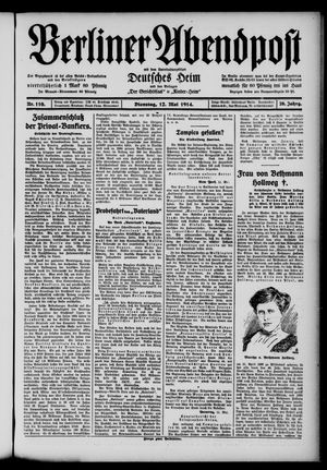 Berliner Abendpost vom 12.05.1914