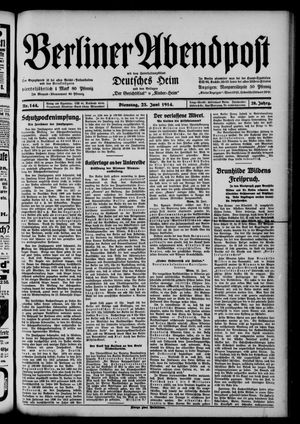 Berliner Abendpost vom 23.06.1914