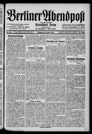 Berliner Abendpost vom 28.06.1914