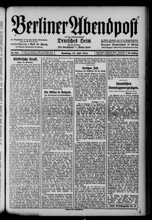 Berliner Abendpost vom 12.07.1914