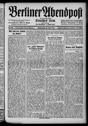 Berliner Abendpost vom 23.07.1914