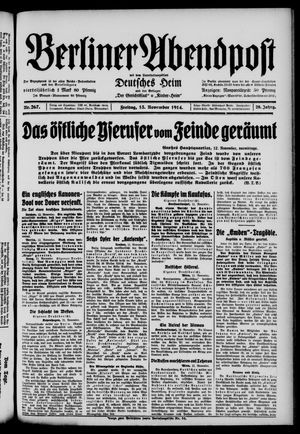 Berliner Abendpost vom 13.11.1914