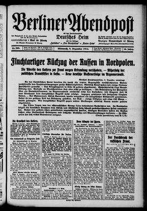 Berliner Abendpost vom 09.12.1914