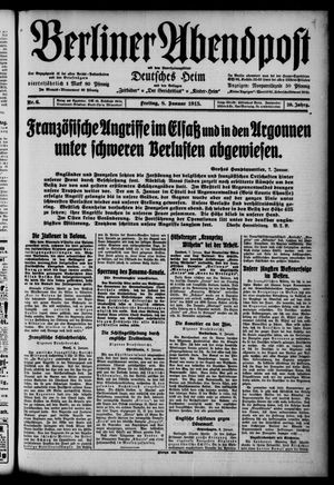 Berliner Abendpost vom 08.01.1915