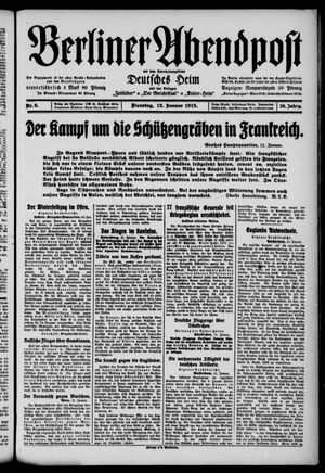 Berliner Abendpost vom 12.01.1915