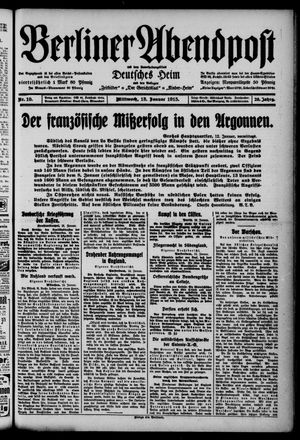 Berliner Abendpost vom 13.01.1915