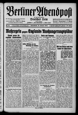 Berliner Abendpost vom 16.01.1915