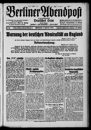 Berliner Abendpost vom 03.02.1915