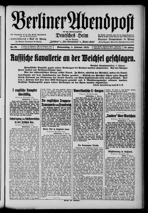 Berliner Abendpost vom 04.02.1915