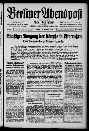 Berliner Abendpost vom 12.02.1915