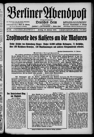Berliner Abendpost on Feb 19, 1915