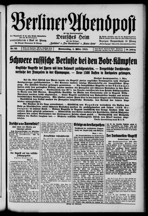 Berliner Abendpost vom 04.03.1915