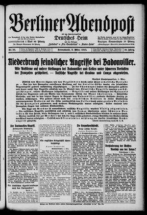 Berliner Abendpost vom 06.03.1915