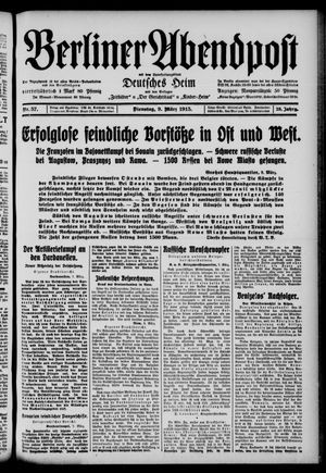 Berliner Abendpost vom 09.03.1915