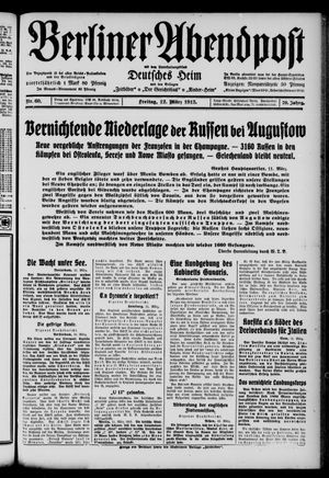 Berliner Abendpost vom 12.03.1915