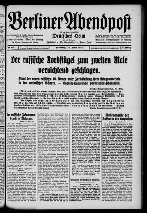 Berliner Abendpost vom 16.03.1915
