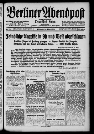 Berliner Abendpost on Mar 24, 1915