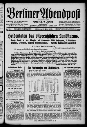 Berliner Abendpost vom 31.03.1915
