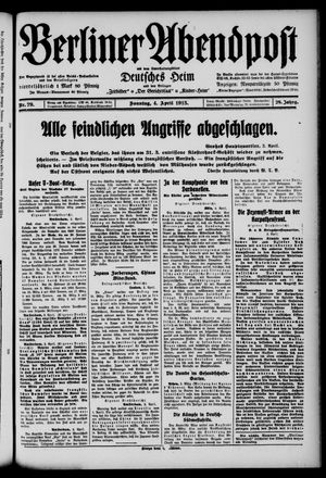 Berliner Abendpost vom 04.04.1915
