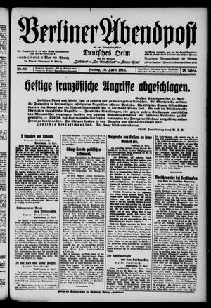 Berliner Abendpost vom 16.04.1915