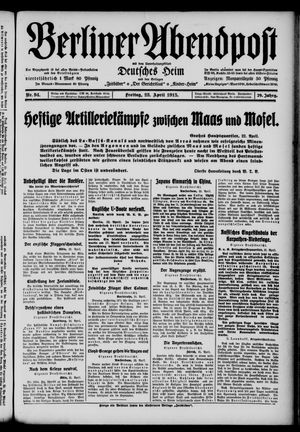 Berliner Abendpost on Apr 23, 1915