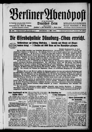 Berliner Abendpost on May 1, 1915