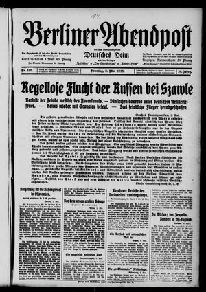 Berliner Abendpost vom 02.05.1915