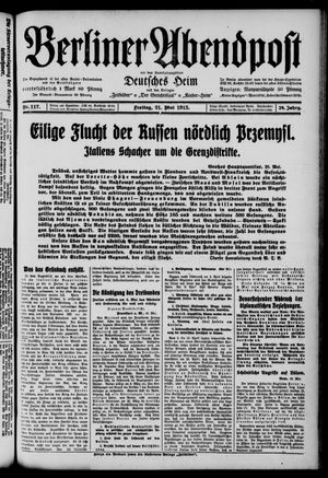 Berliner Abendpost vom 21.05.1915