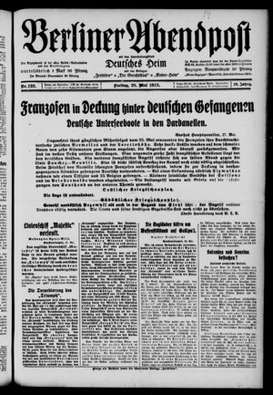 Berliner Abendpost vom 28.05.1915