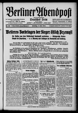 Berliner Abendpost vom 06.06.1915