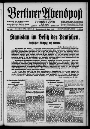 Berliner Abendpost on Jun 10, 1915