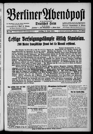 Berliner Abendpost vom 11.06.1915
