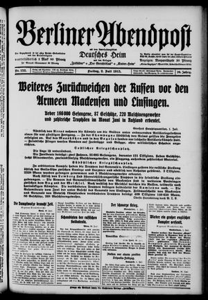 Berliner Abendpost vom 02.07.1915