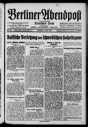Berliner Abendpost vom 04.07.1915