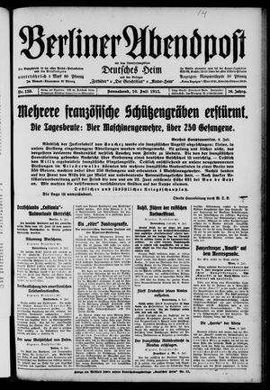 Berliner Abendpost vom 10.07.1915