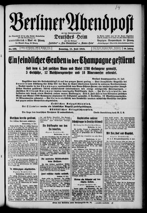 Berliner Abendpost vom 11.07.1915