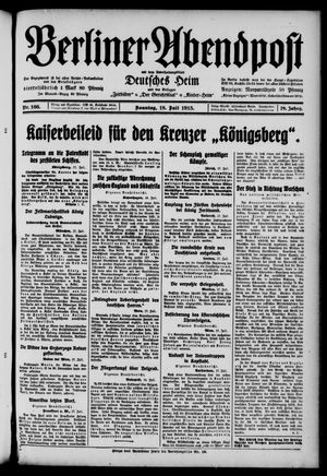 Berliner Abendpost vom 18.07.1915