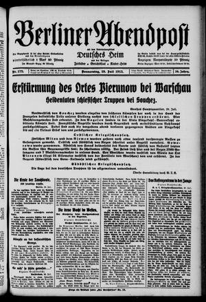Berliner Abendpost vom 29.07.1915
