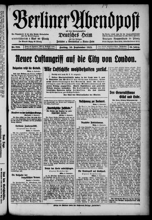 Berliner Abendpost vom 10.09.1915