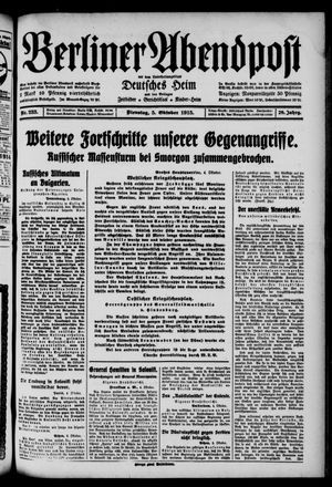 Berliner Abendpost vom 05.10.1915